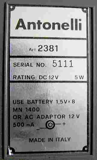 serial no. 5111