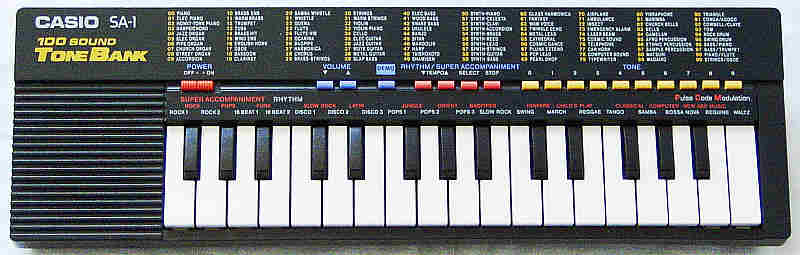 uvidenhed Erkende Jeg har en engelskundervisning Casio SA-1, the Casio SA series